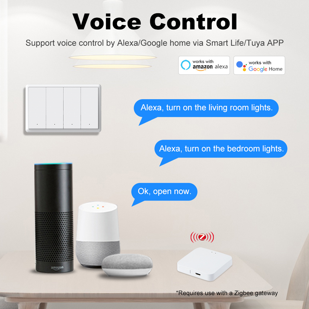 Manhot Smart zigbee Switch No  - Smart Home Google Assistant recension och pris