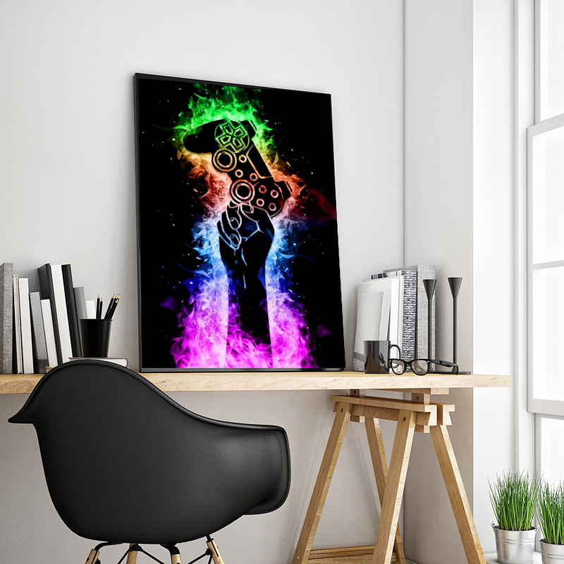 Graffiti Colorful Game Control - Smart Home Poster recension och pris