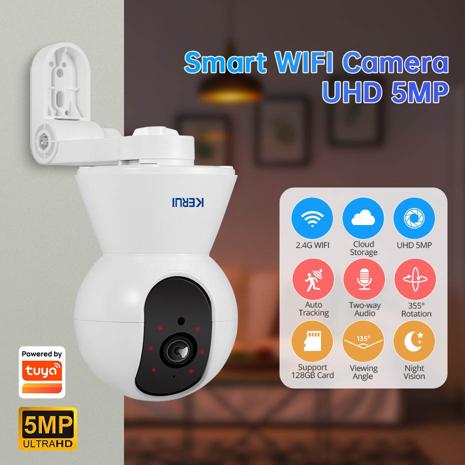 KERUI 4K 8MP Tuya Smart Mini W - Smart Home Camera Ezviz recension och pris