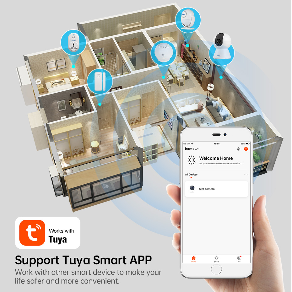 KERUI 4K 8MP Tuya Smart Mini W - Smart Home Camera Ezviz recension och pris