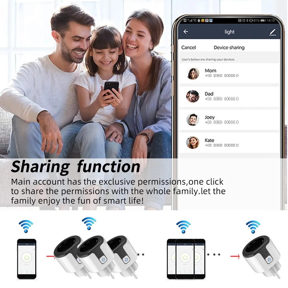 WiFi EU Smart Socket Plug Work - Smart Home Europe recension och pris