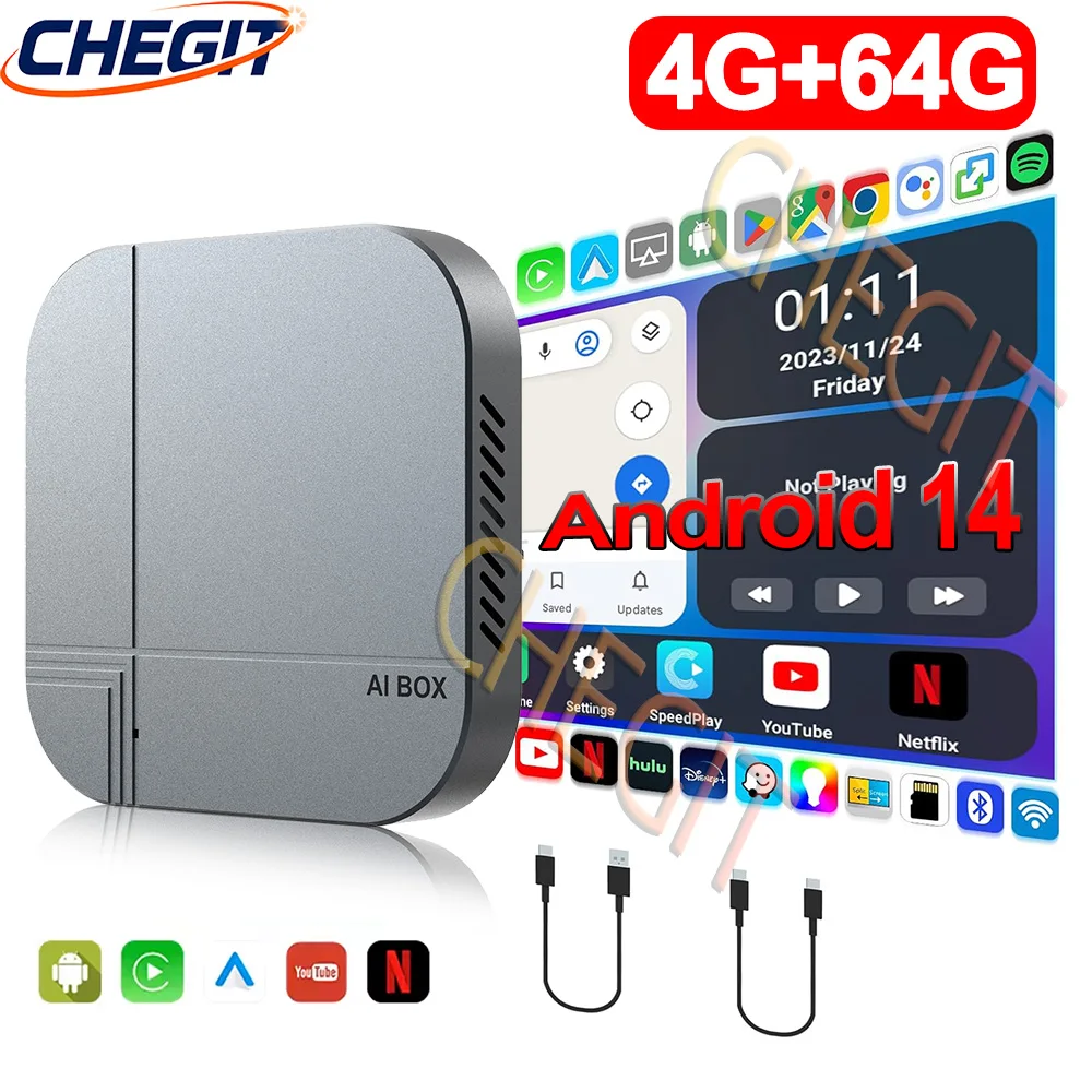 Android14 Smart AI Box 4G+64G/ - Smart Home Tv recension och pris