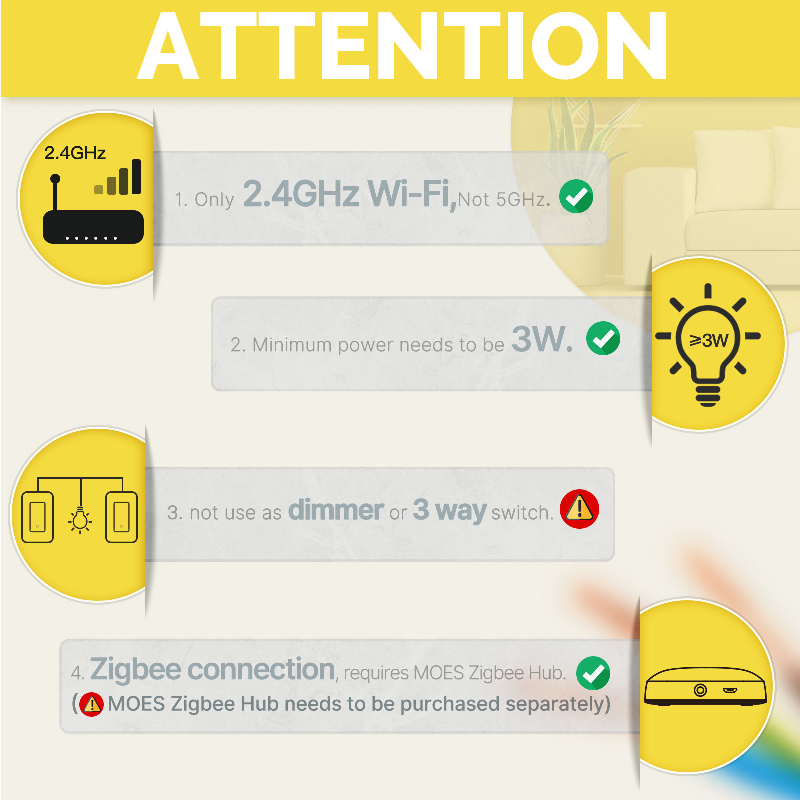 MOES US Standard Zigbee Smart  - Smart Home Google Assistant recension och pris