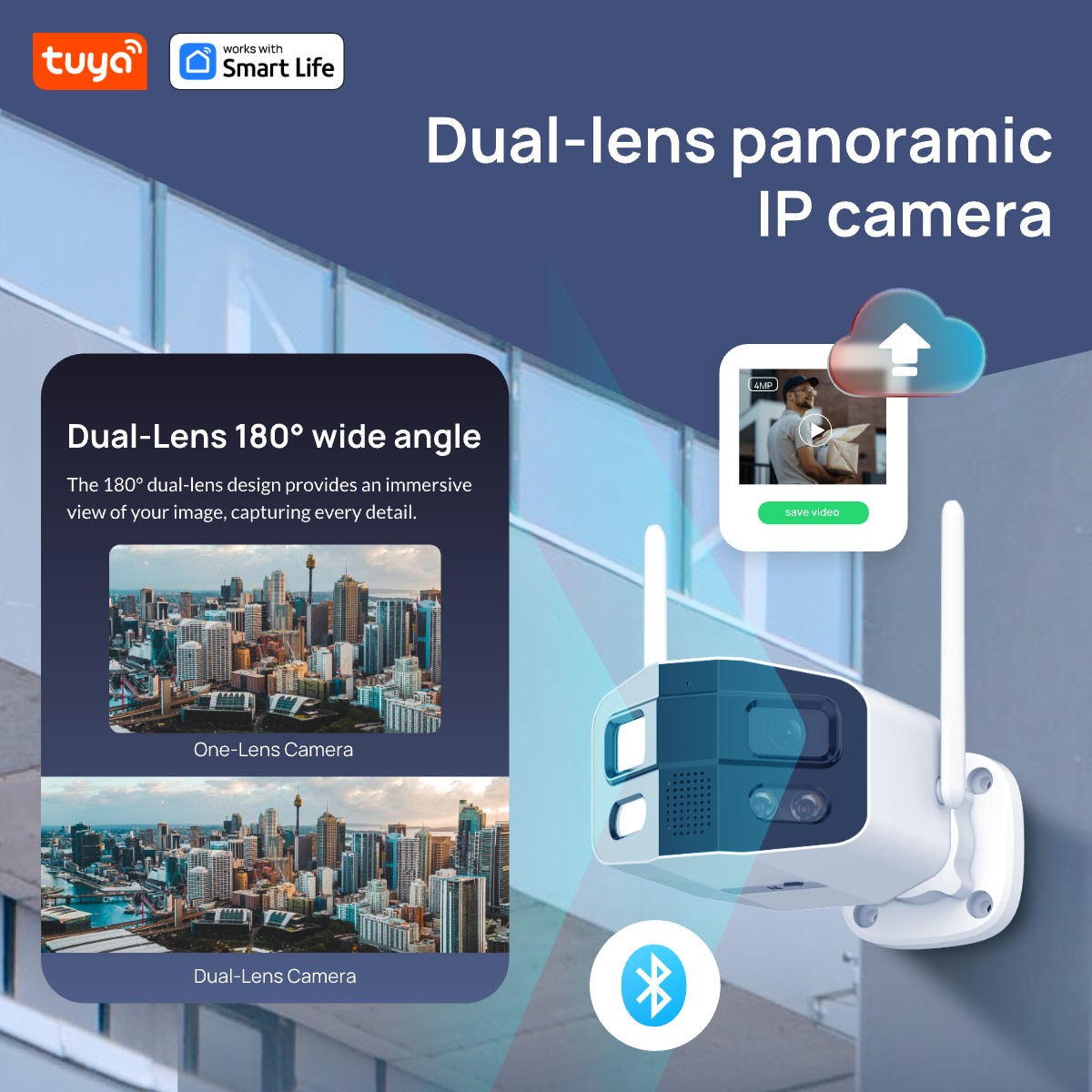 Tuya Smart 4MP 2.5K Dual-Lens  - Smart Home Camera Ezviz recension och pris