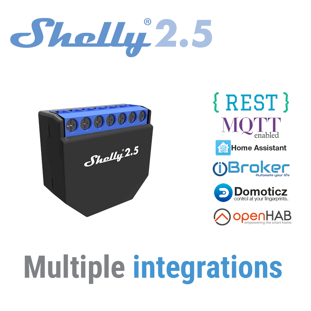 Shelly 2.5 Smart Home Double R - Smart Home Open Source recension och pris