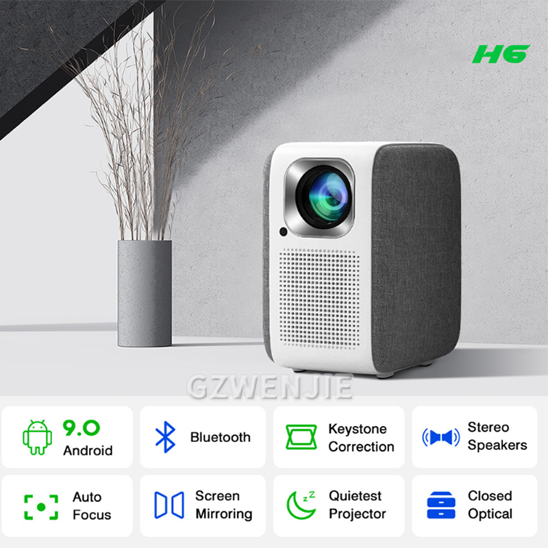 H6 Mini Projector LED 1080P Fu - Smart Home Tv recension och pris