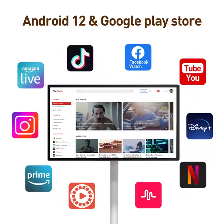 24-Inch Android 12 Portable LC - Smart Home Tv recension och pris