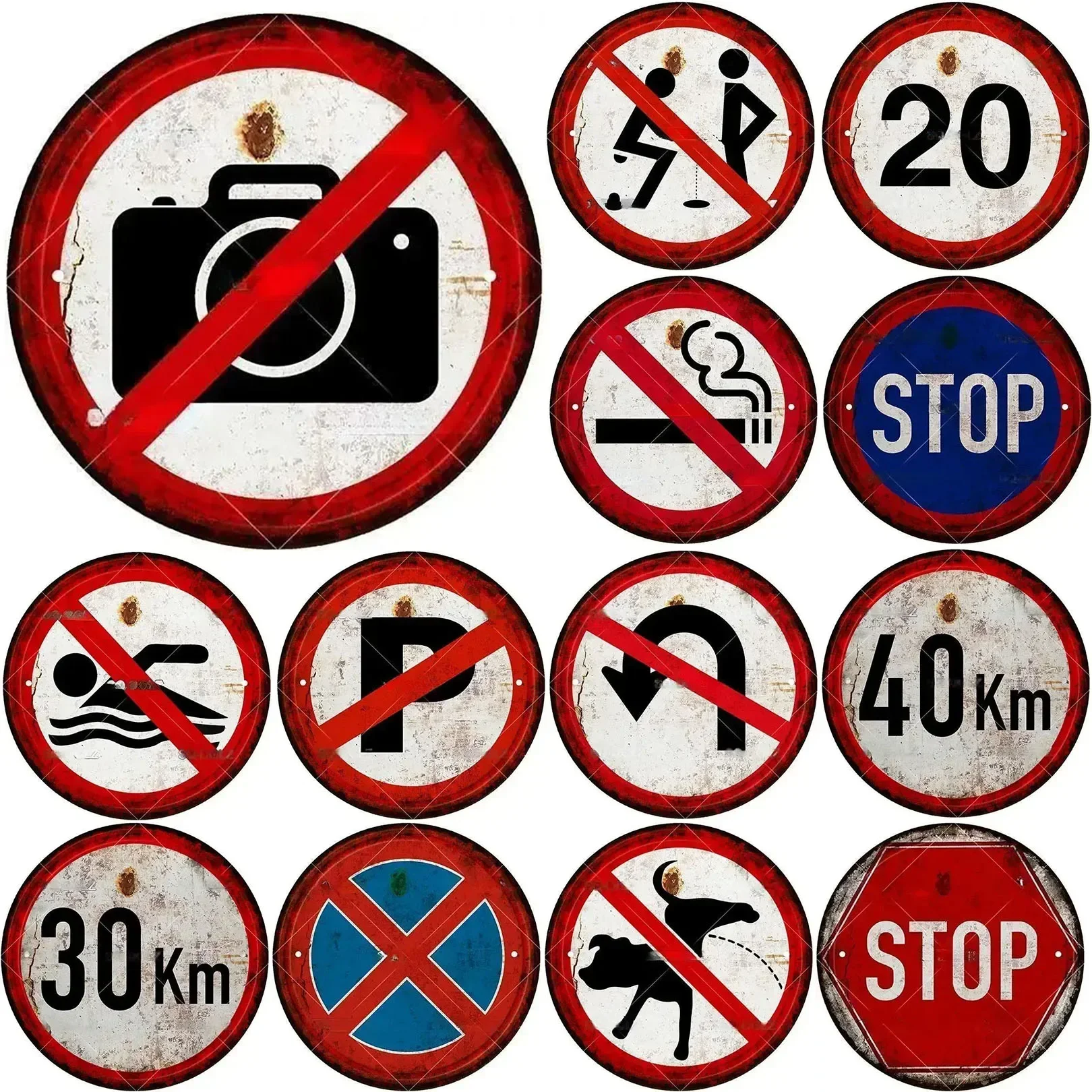 Vintage Man Cave Metal Signs T - Smart Home Poster recension och pris