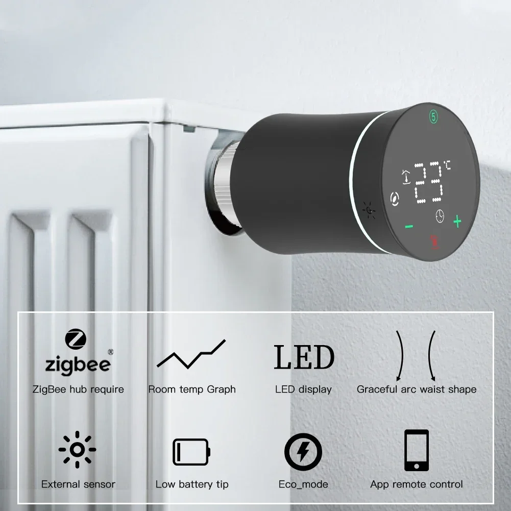 MOES ZigBee 3.0 TRV Thermostat - Smart Home Package recension och pris