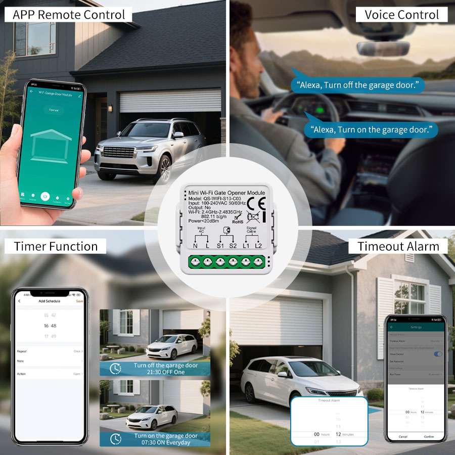 Tuya Smart WiFi or Zigbee Gara - Smart Home Google Assistant recension och pris