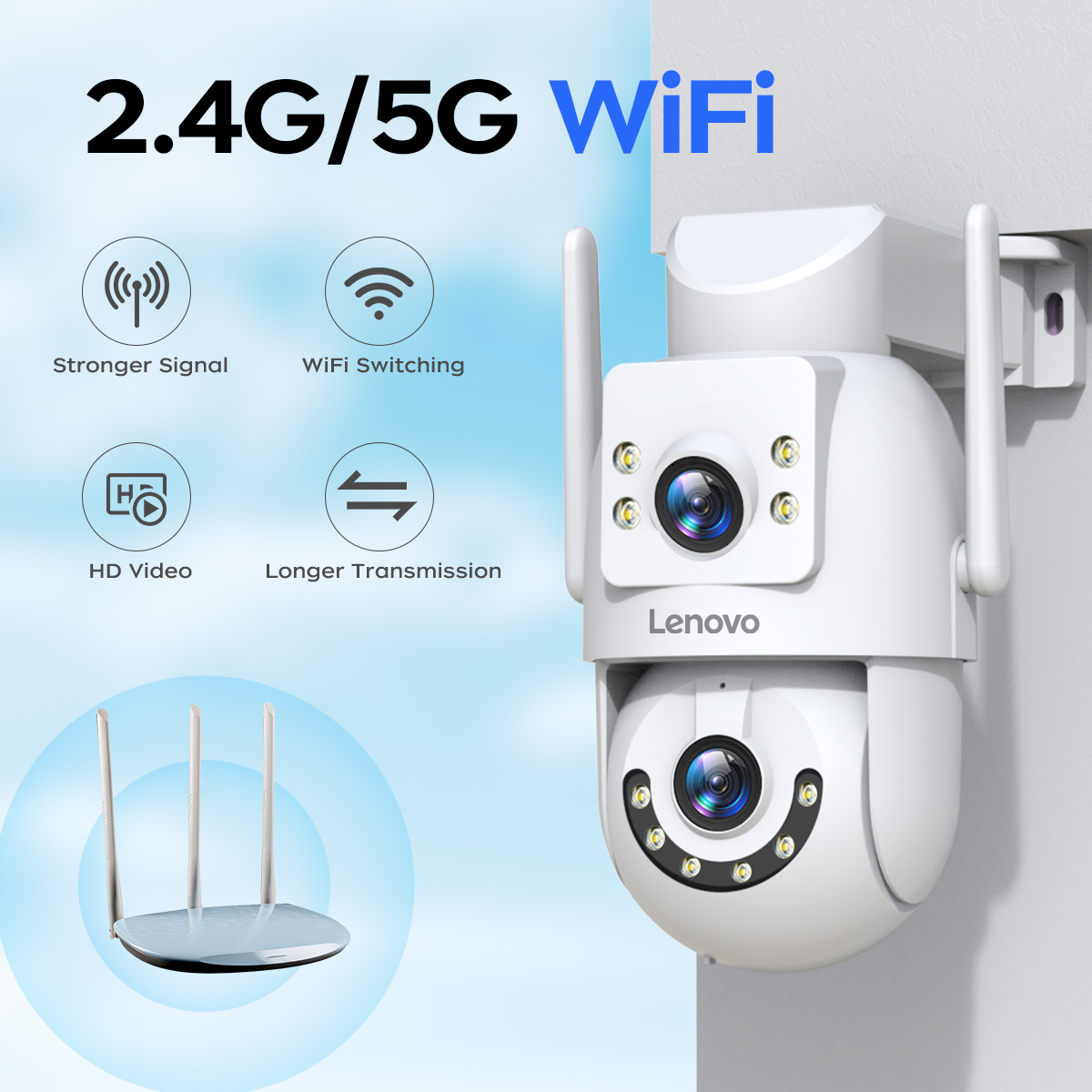 Lenovo HD PTZ Camera Outdoor 6 - Smart Home Camera Ezviz recension och pris