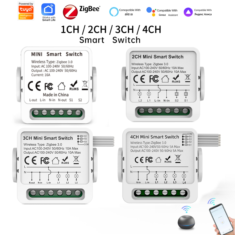 Tuya Zigbee 3.0 Smart Switch 1 - Smart Home Google Assistant recension och pris