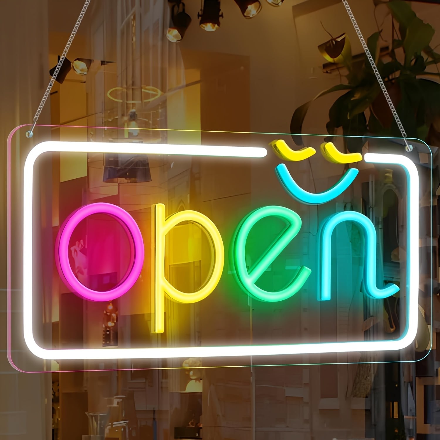 1Pc Led Neon Open Sign Bright  - Smart Home Poster recension och pris