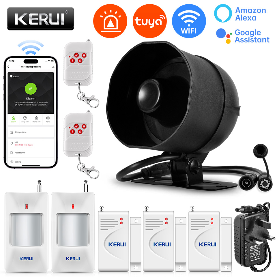 KERUI 120db Siren Alarm System - Smart Home Vimar recension och pris