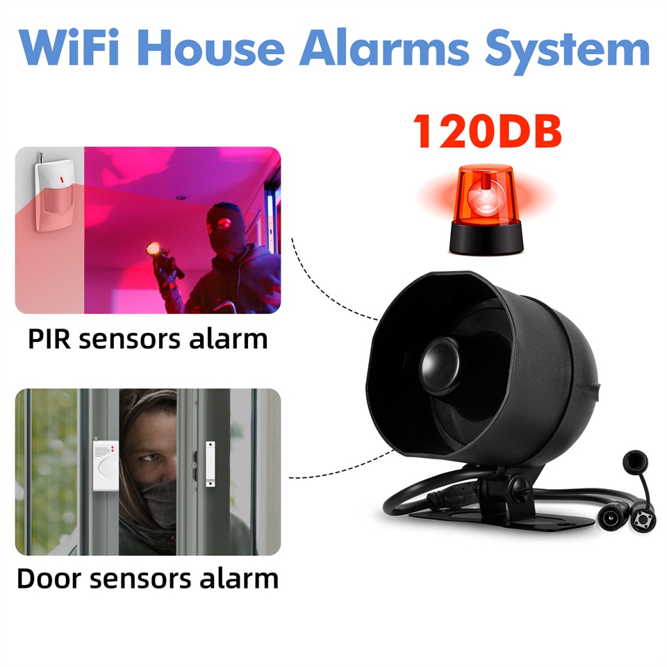 KERUI 120db Siren Alarm System - Smart Home Vimar recension och pris