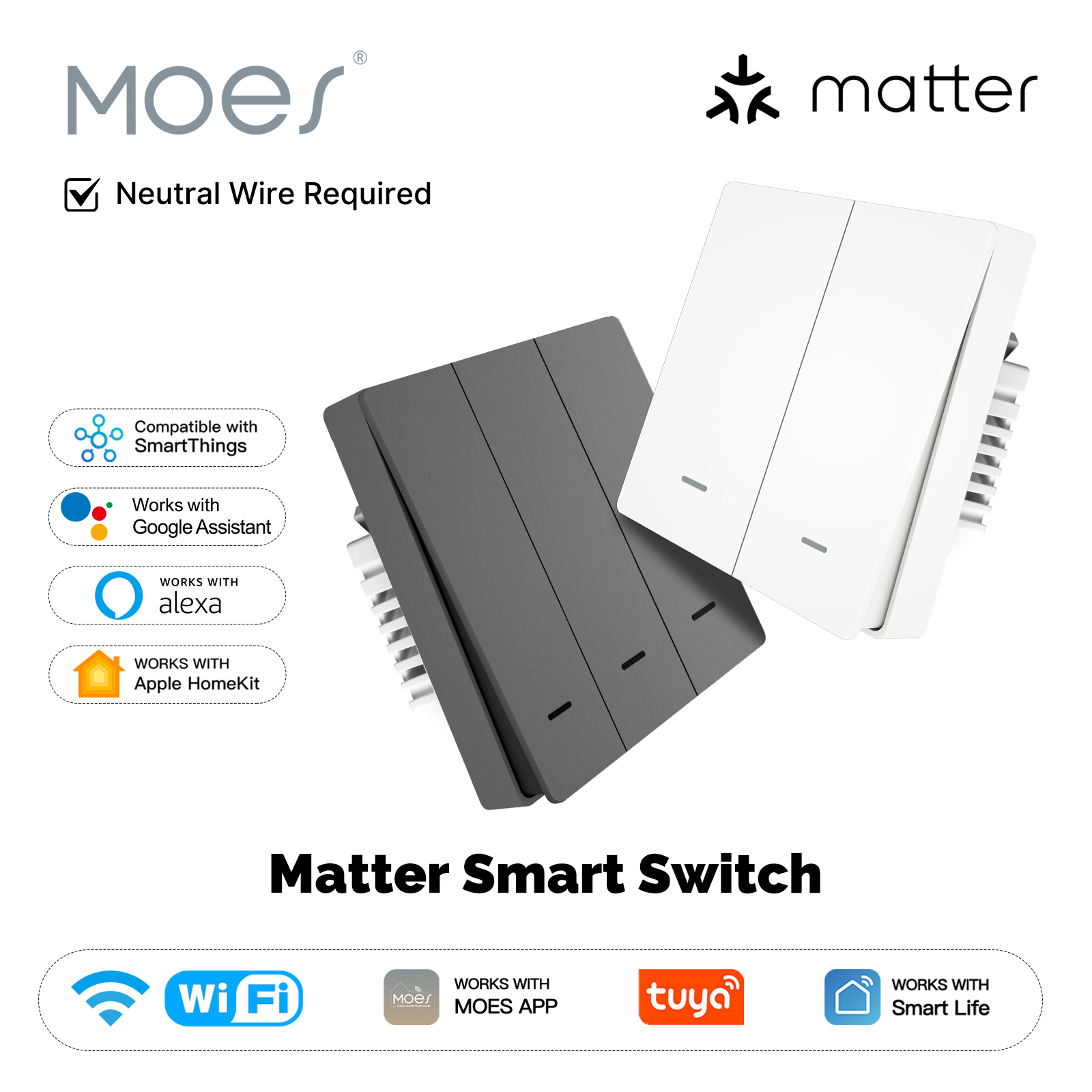 MOES Matter Tuya WiFi Smart Li - Smart Home Europe recension och pris