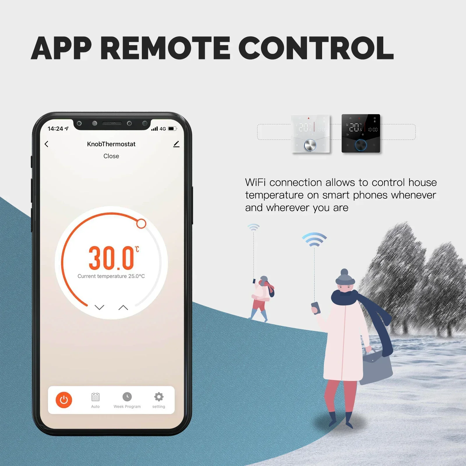 MOES Tuya WiFi Smart Knob Ther - Smart Home Package recension och pris