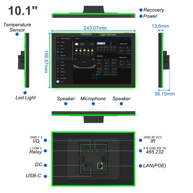 Home Assistant 10.1 Inch Andro - Smart Home Tools recension och pris