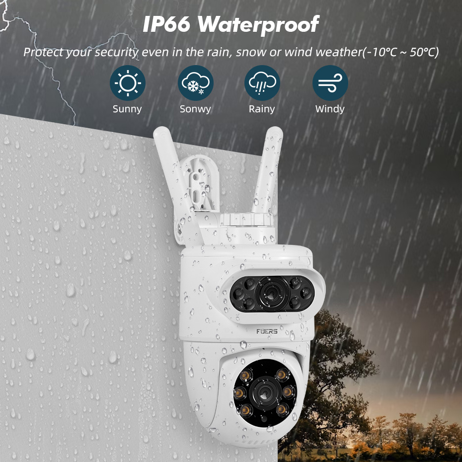 FUERS 5K 10MP Dual Lens IP Cam - Smart Home Camera Ezviz recension och pris