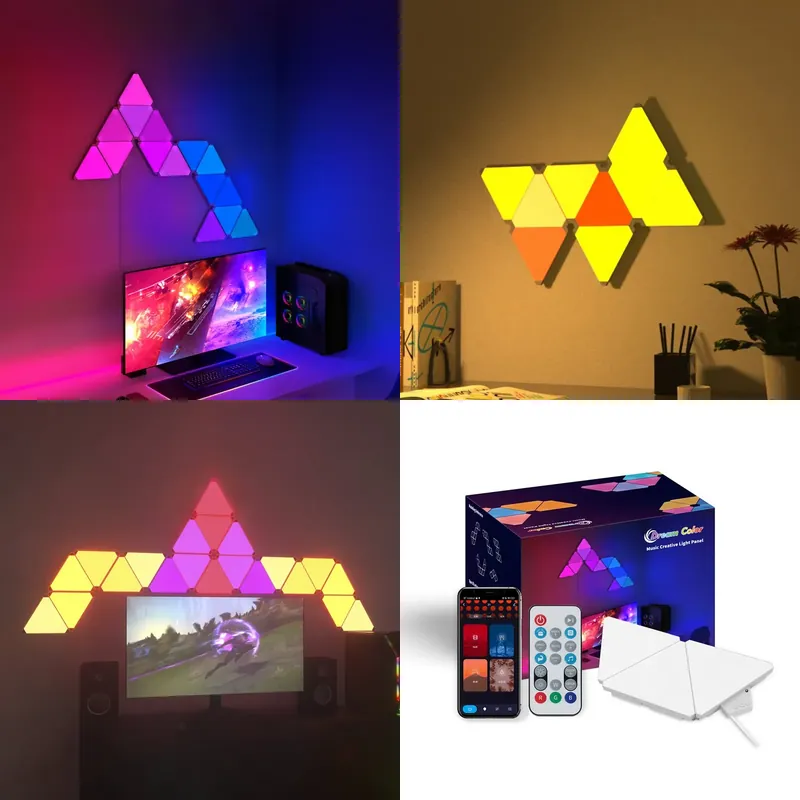 Banqcn Triangle LED Gaming Set - Smart Home Google Assistant recension och pris