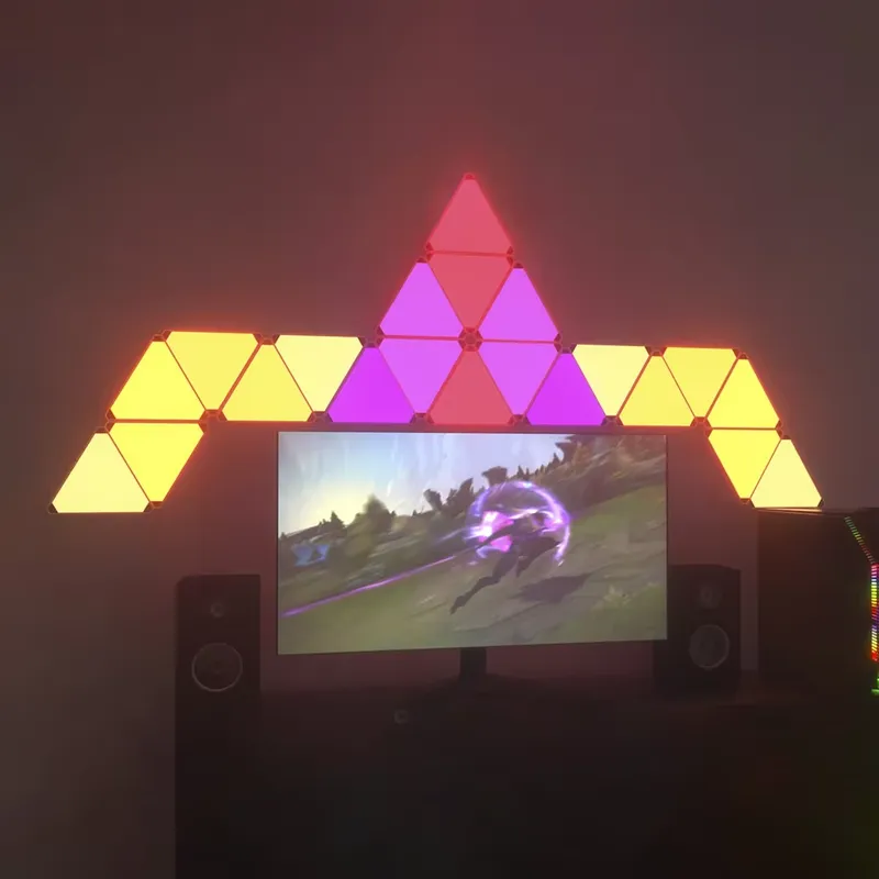 Banqcn Triangle LED Gaming Set - Smart Home Google Assistant recension och pris