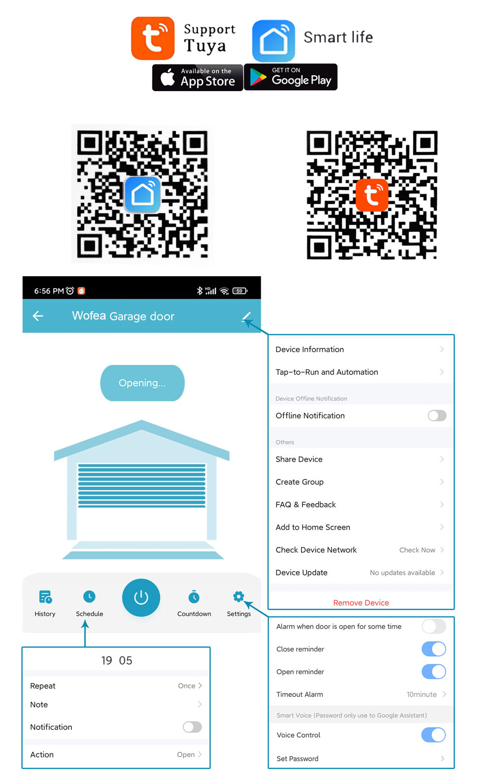 Wofea Tuya Smart WIFI 2.4G Gar - Smart Home Europe recension och pris