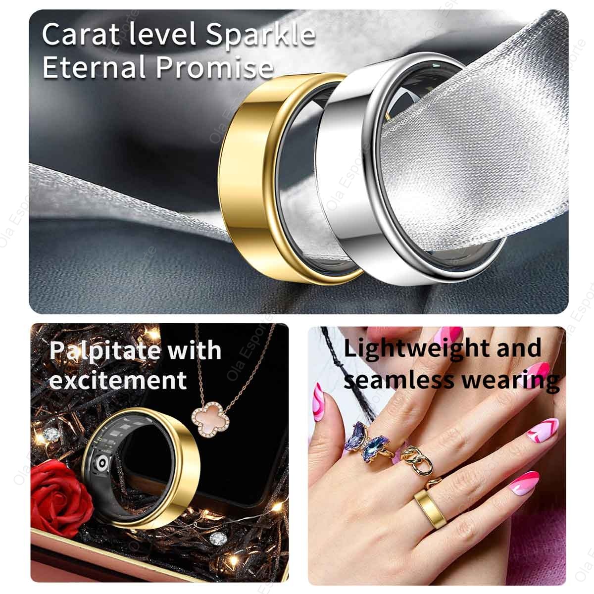 Titanium Alloy Smart Ring, Hea - Smart Home Trainer recension och pris